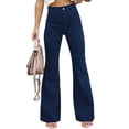 thumbnail image 5 of Pantalones Acampanados De Talle Alto Para Mujer, Pantalones Acampanados Informales De Color Puro Otoño Invierno Para Mujer Para Oficina Para Fiesta Para Uso Diario ANGGREK Cocina, Decoración y Otros, 5 of 5