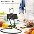 thumbnail image 2 of Cell Phone Holder, Universal Mobile Phone Stand, Lazy Bracket, DIY Flexible Mount Stand with Multiple Function (Black), 2 of 5