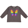 thumbnail image 3 of Inktastic Butterfly with Rainbow Wings Boys or Girls Long Sleeve Toddler T-Shirt, 3 of 5