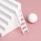 thumbnail image 4 of 1 escalera en miniatura de madera maciza para casa, modelo de escalera, accesorio para manualidades (blanca), 4 of 8