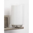 thumbnail image 2 of Progress Lighting Mast 2-Light Bath Vanity in Brushed Nickel with Clear and Etched Glass Shades, 2 of 7