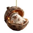 thumbnail image 1 of Adornos de animales del bosque en forma de bellota 2D, decoración para fiestas y árboles de Navidad., 1 of 7