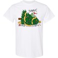 thumbnail image 3 of Inktastic Tiny Dinosaur Destroying Christmas Tree T-Shirt, 3 of 5