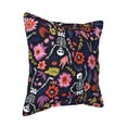 thumbnail image 2 of Bingfone Decorative Pillow Covers 18"X18" Dancing Skeletons Floral Garden Couch Pillow Cases Modern Farmhouse Covers For Couch Sofa Bed, 2 of 9