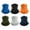 Multicolor-Dark, variant on 6 Pack Neck Gaiter Bandana Face Mask Cooling Gator Mask Face Cover Neck Scarf Balaclavas