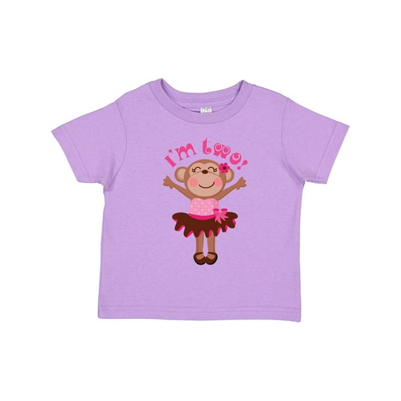 Inktastic Monkey 2nd Birthday for Girl Girls Toddler T-Shirt