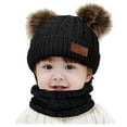 thumbnail image 4 of Toddler Winter Hat Scarf Set For Baby Girl Boy Knitted Warm Lined Skiing Caps Pompom Kids Aka Winter Hat Toddler Stocking Cap Kids Hats Boys Baby Boy Fall Hat Tomato Hat Baby Bear Winter Hat Baby Sis, 4 of 4
