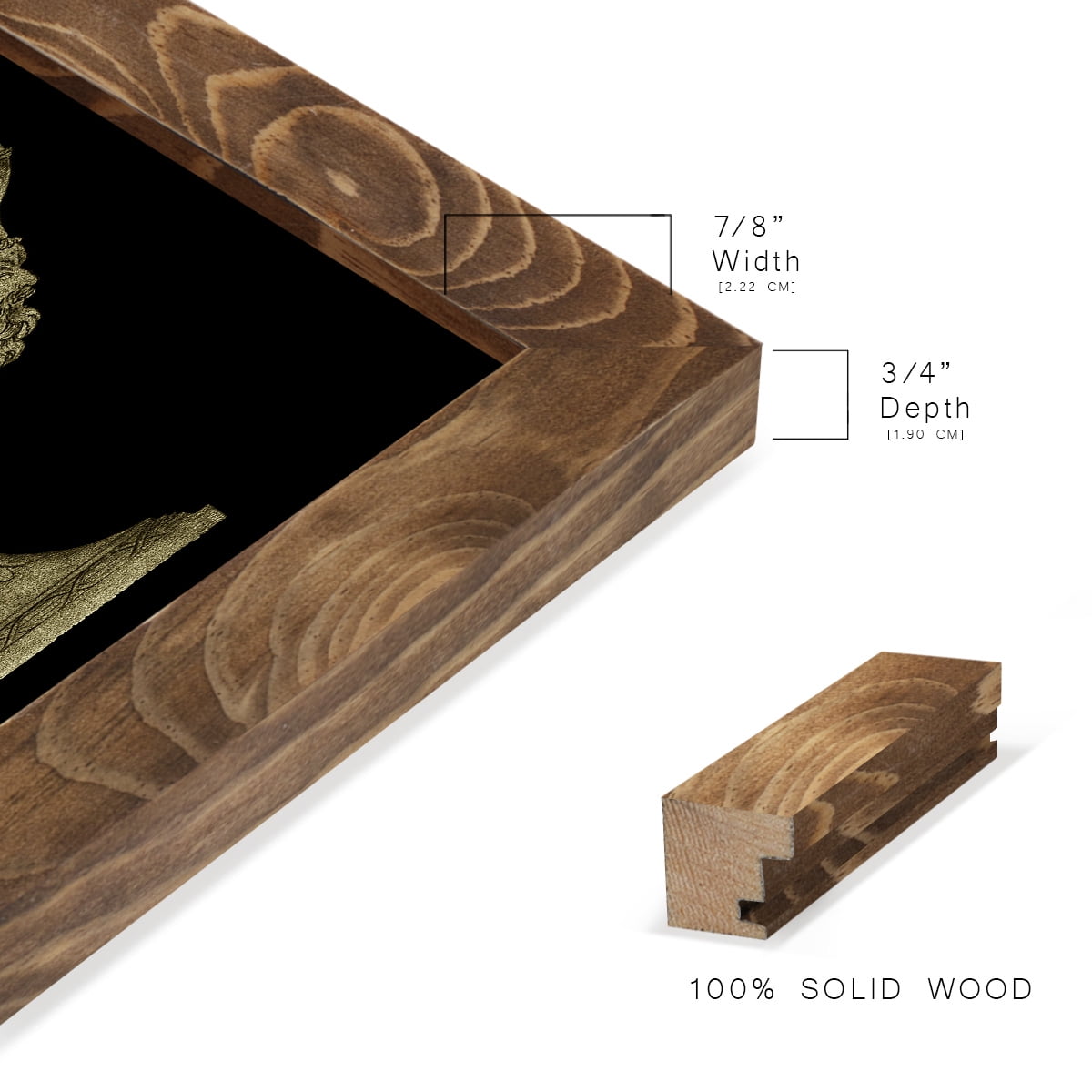 Garden Antiquities IV -Framed Print w/glass-Walnut