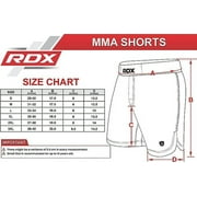 RDX MMA Shorts Kickboxing Fighting Combat Shorts Muay Thai, Men, Black, L