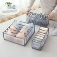thumbnail image 5 of VogueV 6-Grid Mesh Drawer Divider Organizer for Jeans, T-Shirts, Skirts, Underwear, Breathable Closet Storage Box for Dresser, Nursery, Rv, Foldable Fabric Wardrobe Separator, Storage Bag*1, 5 of 9