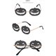 thumbnail image 4 of Guardurnaity Gafas, calabaza, calabaza, gafas sin montura, calabaza y duraderas, de moda y adecuadas para fiestas, brotes, sombrilla. Cadenas y cordones para anteojos naranja, 4 of 6