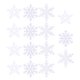 thumbnail image 2 of 15 piezas de adornos de copos de nieve de plástico para decoración (blanco), 2 of 5