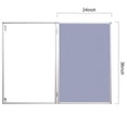 thumbnail image 2 of XIWODE Enclosed Bulletin Board with Aluminium Frame, Gray Fabric Notice Boards Cabinet, 36 x 24 Inch (8 x A4), 10 Colorful Push Pins Included for Display and Presentation, 2 of 6