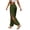 Dark Green, variant on High Slit Harem Pants for Women Hippie Pilates Dance Yoga Workout Trousers Elastic Waist Comfot Breathable Soft Loose Fit Daily Wear Pants Black XXL