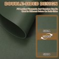thumbnail image 3 of Juego de manteles y posavasos Uxcell de 2, manteles de mesa en forma de gota de cuero PU de doble cara, lavables, resistentes al calor, impermeables y a prueba de aceite para la mesa de cocina (Verde), 3 of 7