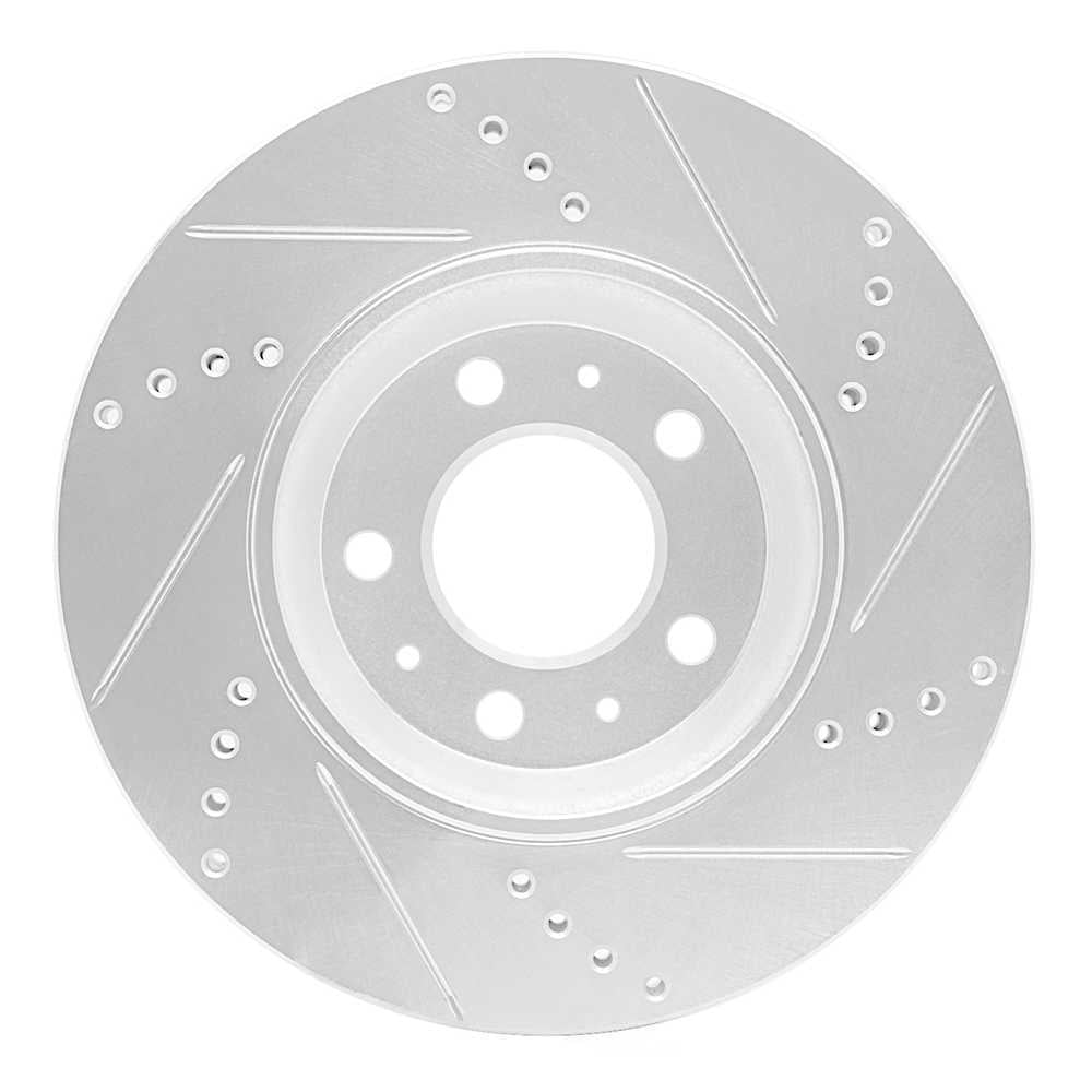 Dynamic Friction Company 631-53005L DFC Brake Rotor - Drilled And Slotted - Silver