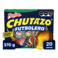 thumbnail image 1 of Dulce&nbsp;Chutazo Ricolino sabor a chocolate con relleno sabor a rompope&nbsp;Futbolero 370 g, 1 of 5