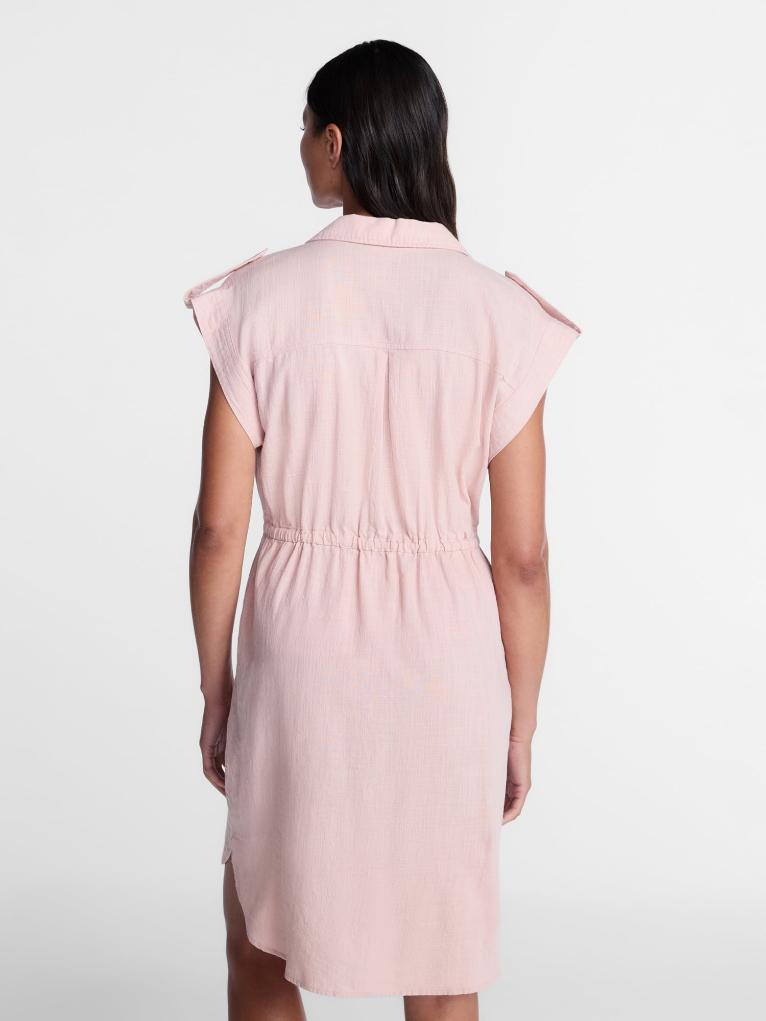 Time and Tru Women's Utility Shirtdress, Sizes XS-XXXL