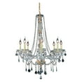 thumbnail image 2 of Elegant Furniture Verona 8 light Silver Shade Chandelier Silver Shade (Grey) Royal Cut Crystal, 2 of 2