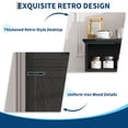 thumbnail image 3 of Danolapsi Farmhouse Storage Cabinet with Doors and Drawers, Freestanding Kitchen Pantry, Floor Bathroom Storage Cabinet for Kitchen/Laundry/Living Room/Bedroom, 3 of 8