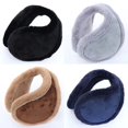 thumbnail image 1 of Orejeras cálidas de invierno para hombre, orejeras extra grandes, orejeras gruesas, protección auditiva a prueba de viento, artefactos para ciclismo, orejeras anticongelantes, 1 of 6