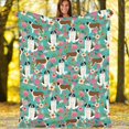 thumbnail image 3 of Yibo Funny Animals Puppy Dog Blanket Flannel Soft and Comfortable Anti-static Bed Sofa Blanket, 3 of 8