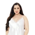 thumbnail image 3 of Popsi Lingerie Women Chemise, Chemise Nightgowns for Women, Chemise for Women, White, 3 of 5