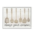 thumbnail image 4 of Stupell Industries Choose Your Weapon Kitchen Utensils Food & Beverage Painting White Framed Art Print Wall Art, 4 of 5