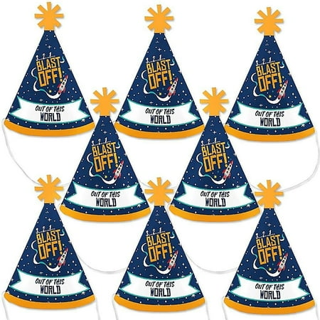 UPC 194373000023 product image for Big Dot of Happiness Blast Off to Outer Space - Mini Cone Rocket Ship Baby  | upcitemdb.com