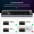thumbnail image 3 of Wweixi Boîtier de SSD M2 5/10Gbps Installation Sans Outil Adaptateur de Protocole Double NVME M.2 vers USB PCIE 10Gbps A-C, 3 of 6