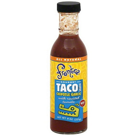 Frontera Hot Chipotle Garlic Taco Sauce, 8.5 oz (Pack of 6)