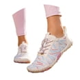 thumbnail image 2 of lnmuld Men Women Barefoot Shoes, Breathable Mesh Shoes for Water Yoga Fitness Hiking Color:White,Size:6, 2 of 7