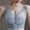 Gray, variant on Womens Plus Size Bra Lace Padded Underwire Plunge FloralGathering Deep V Bras for Women Comfortable Wireless Padded Bras