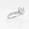 thumbnail image 2 of Ariana Jewel Stunning 1.8 Ct VVS1/D Heart Cut Lab-Created Diamond Ring - Engagement Wedding Wave Shank Leafy Design - 14K White Gold Plated Ring - Christmas Special Gift for Her - New Year Gifts, 2 of 2