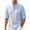 J6-Light Blue, variant on Havenx Men's Henley Shirts Roll-Up Long Sleeve Button Up Shirt Band Collar Textured T Shirt Summer Lightweight Loose Fit Casual Tees,Navy L