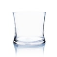thumbnail image 2 of WGV Clear Round Slant Cut Glass Vase - 5.5" Wide x 5" Height, Good quality, Heavy Weighted Base - 1 Pc, 2 of 8