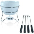 thumbnail image 5 of Yumchikel Chocolate Fondue Pot Set of 2 with Dipping Forks and Tea Light Candle Holder, 5 of 5
