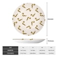 thumbnail image 2 of Yiaed Cartoon Snake Print Bone China Decorative Plate Ceramic Dinner Plates Art Crafts with Display Stand-7in, 2 of 6