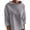 Gray, variant on Womens Tops Half High Collar Long Sleeve Loose Fitting Shirts BlousesSolid Color Fall Fashion