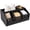 03-Black, variant on Wooden Coffee Station Organizer, 4 Compartment K Cup Organizer for Counter, Farmhouse Coffee Bar Accessories Basket with Handles