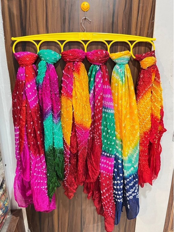 Handmade Indian Bandhani Dupatta in Multicolor - Wholesale Lot for Weddings Parties and Gifts