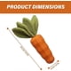 thumbnail image 4 of Carrot Dog Toy for Aggressive Chewing, Rubber Dog Squeaky Toy, Indestructible Chew, 4 of 5
