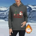 thumbnail image 4 of Black*Friday Chaoheng Hoodies for Women Plus Size Women's Thermal Flocked Christmas Print Hoodie,Brushed Fleece Lined Long Sleeve Pullover Womens Fall Clothes on Sale, 4 of 7