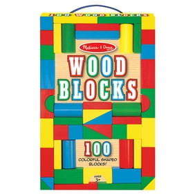Melissa & Doug 100 Piece Wood Blocks Set MCI EA