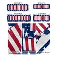 American Stripes and Stars Independence Day Window Treatment Panel for