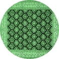 thumbnail image 1 of Ahgly Company Indoor Round Persian Emerald Green Traditional Area Rugs, 8' Round, 1 of 4