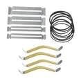 thumbnail image 4 of Separadores de cuerdas, protectores de diapasón, protector de diapasón con bandas de goma, herramienta de guitarra para limpieza, reparaciones, limado, 4 of 8