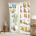 thumbnail image 2 of Erosebridal Cute Capybara Curtains & Drapes Funny Capybara Curtains, Rainbow Letters Blackout Curtains ABC Alphabet Living Room Curtains, Colorful Window Curtains Bedroom Decor, 2 of 5