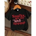 thumbnail image 2 of Young Girl's Slogan Print Round Neck Short Sleeve Tee Spring And Summer Casual T Shirt For Young Girl, 2 of 7