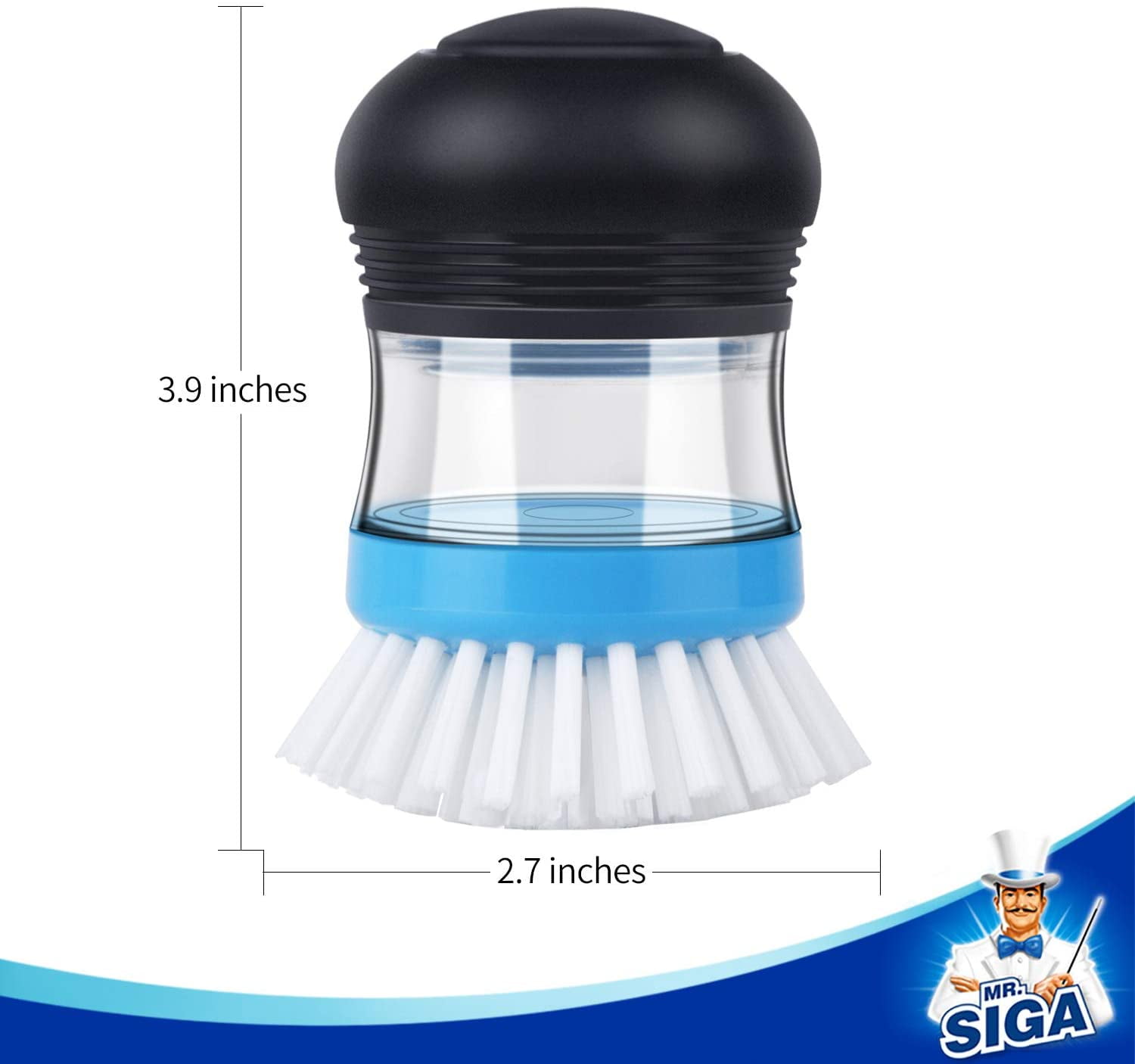 Kroger® Soap Dispensing Palm Brush - Blue/White, 1 ct - Kroger